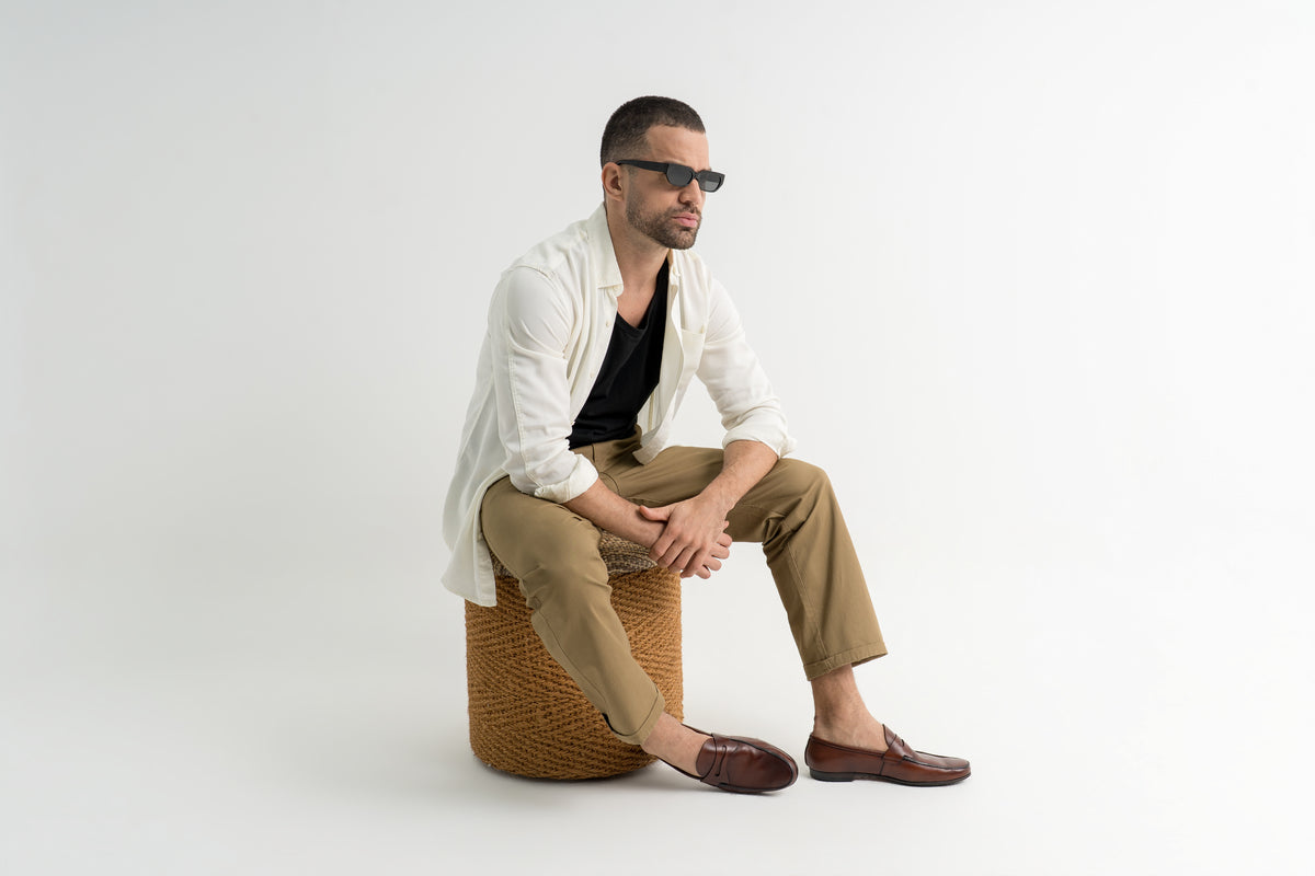 Mocassim Milão Hiper Flexível - cor artesanal Marrom