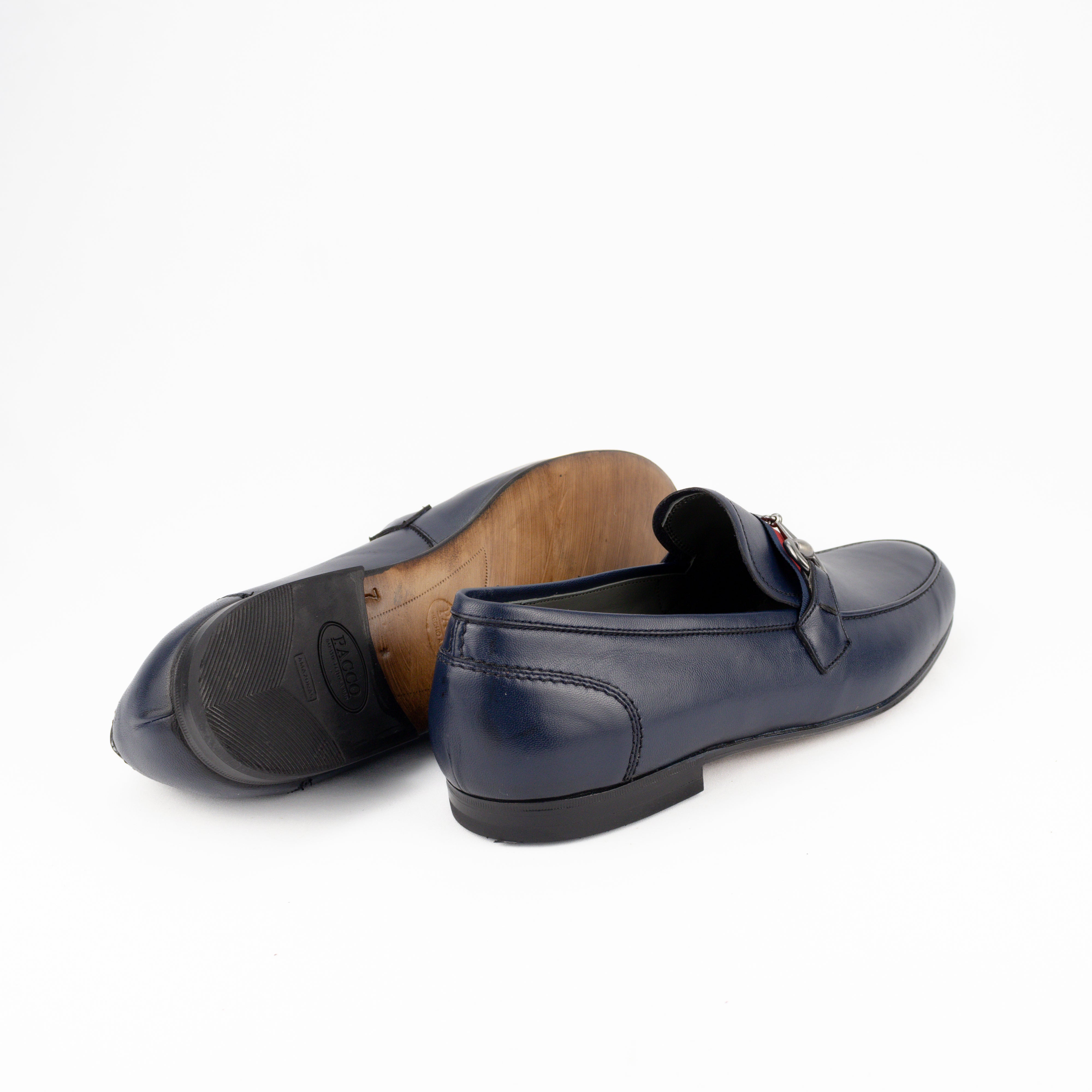 Mocassim estilo Italiano Luca cor Azul Marinho