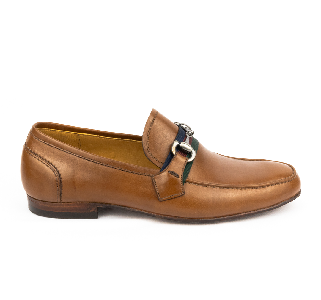 ÚLTIMOS PARES Mocassim estilo Italiano Luca cor whisky