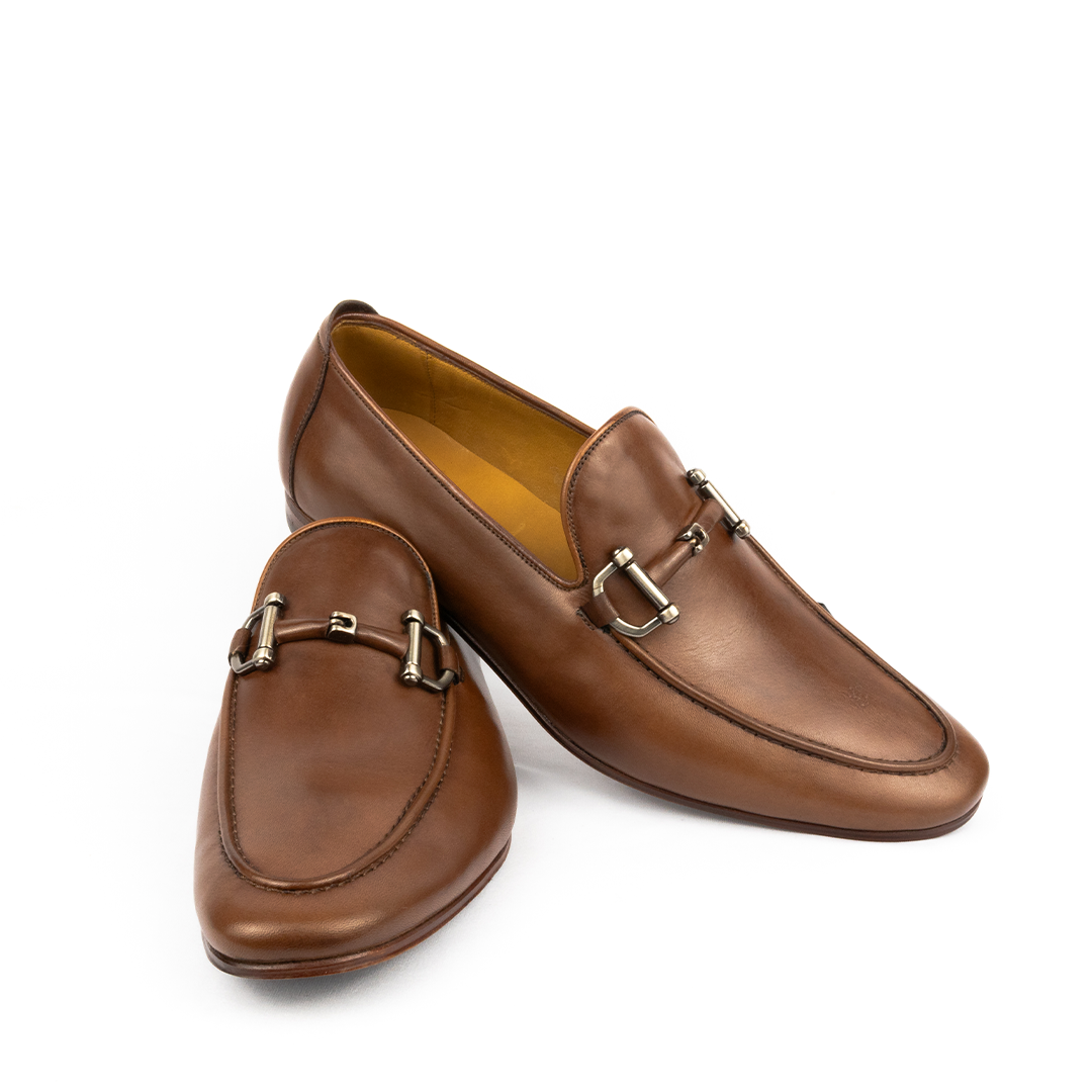 ÚLTIMOS PARES Mocassim Casual Renzo cor mahogany