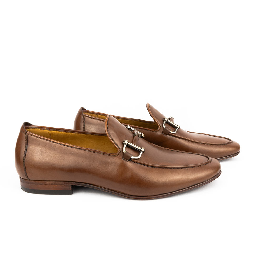 ÚLTIMOS PARES Mocassim Casual Renzo cor mahogany