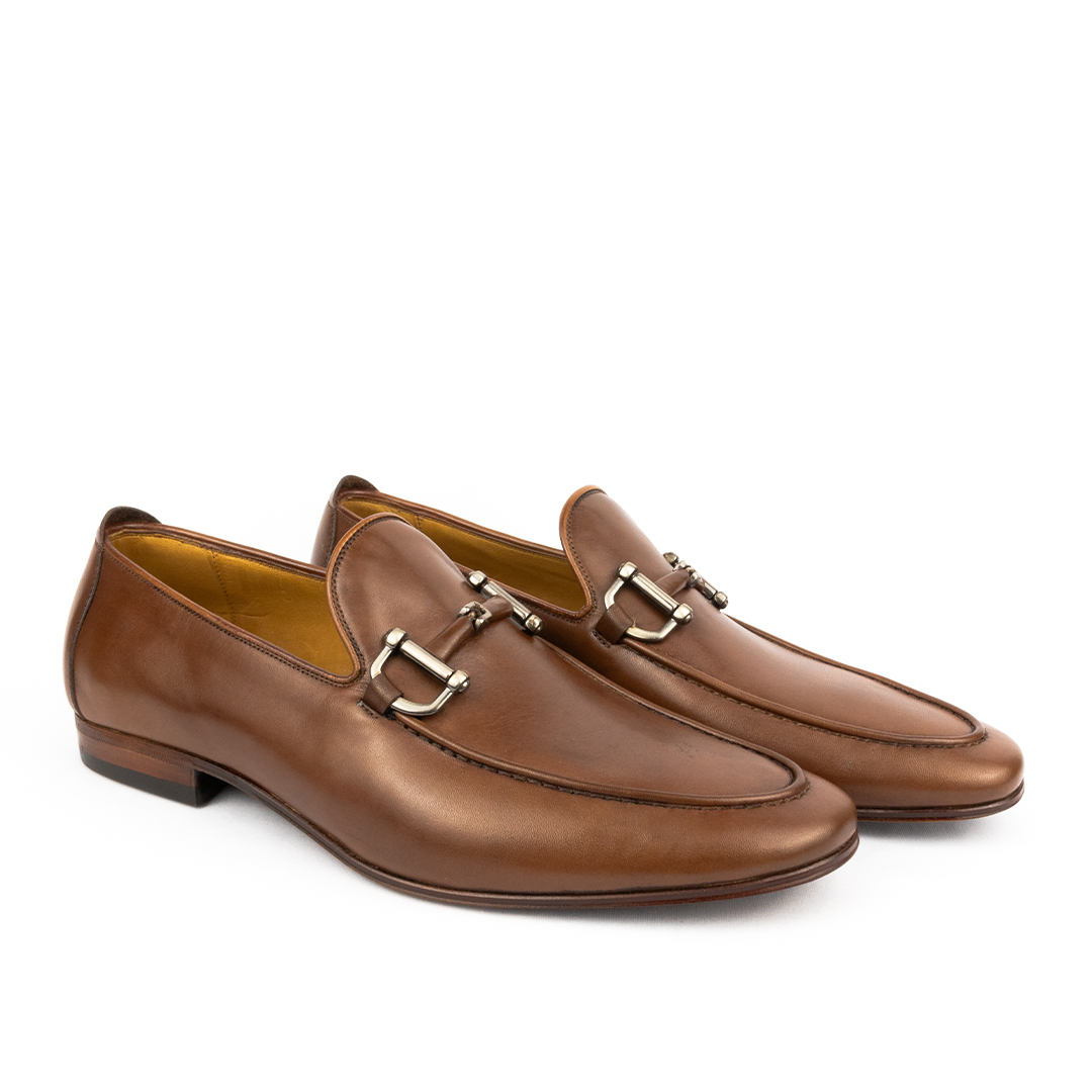 ÚLTIMOS PARES Mocassim Casual Renzo cor mahogany