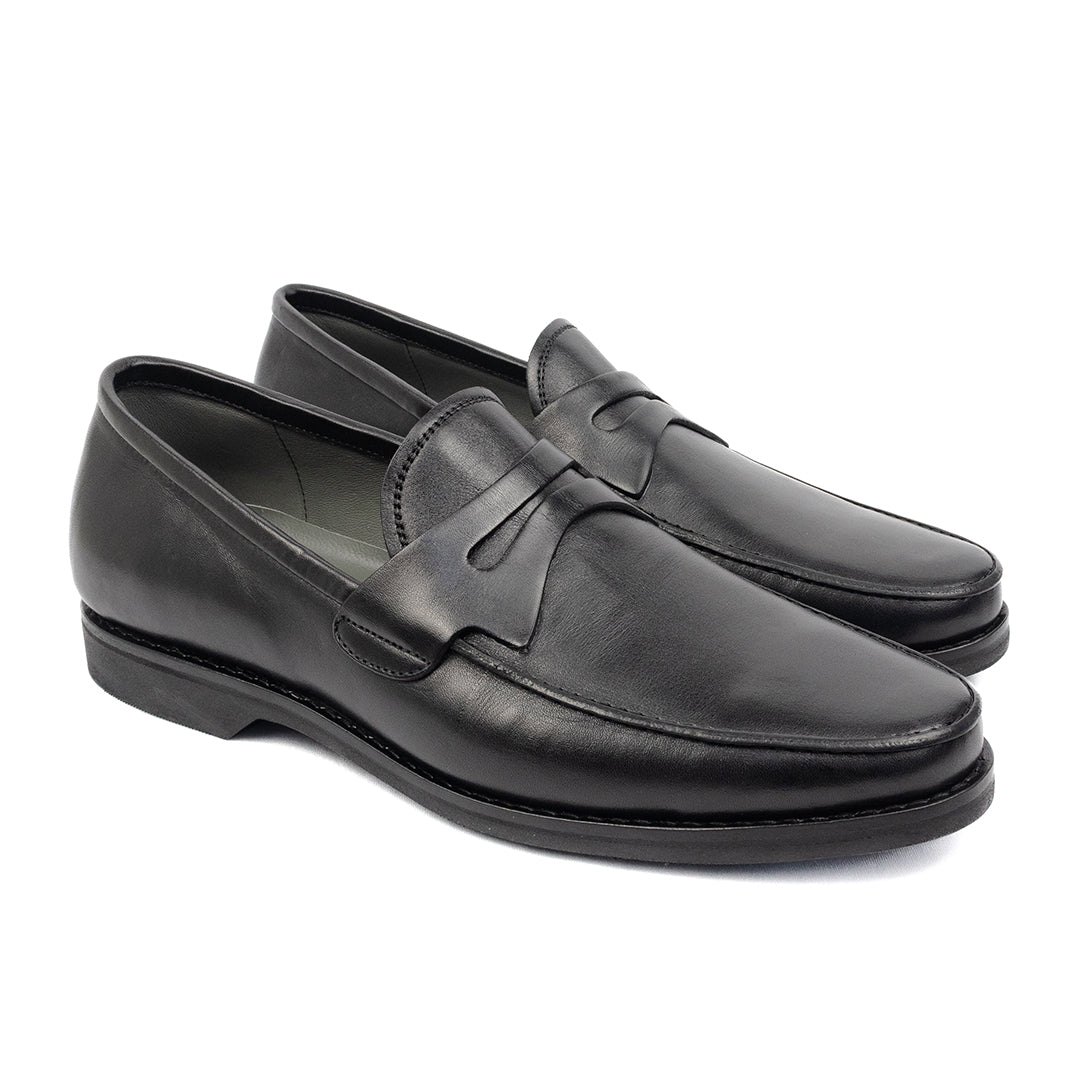 Loafer Milão Solado de Borracha - cor Preto