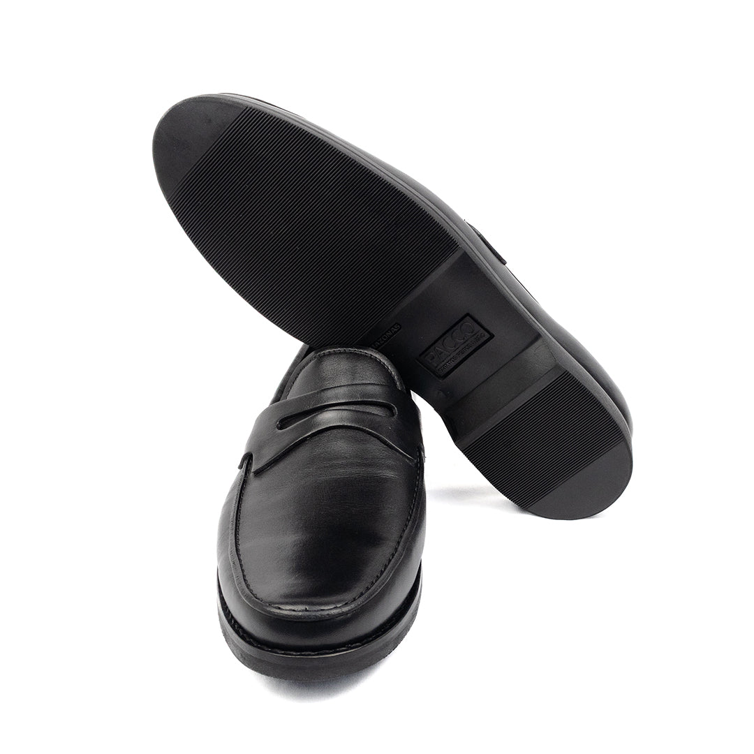 Loafer Milão Solado de Borracha - cor Preto
