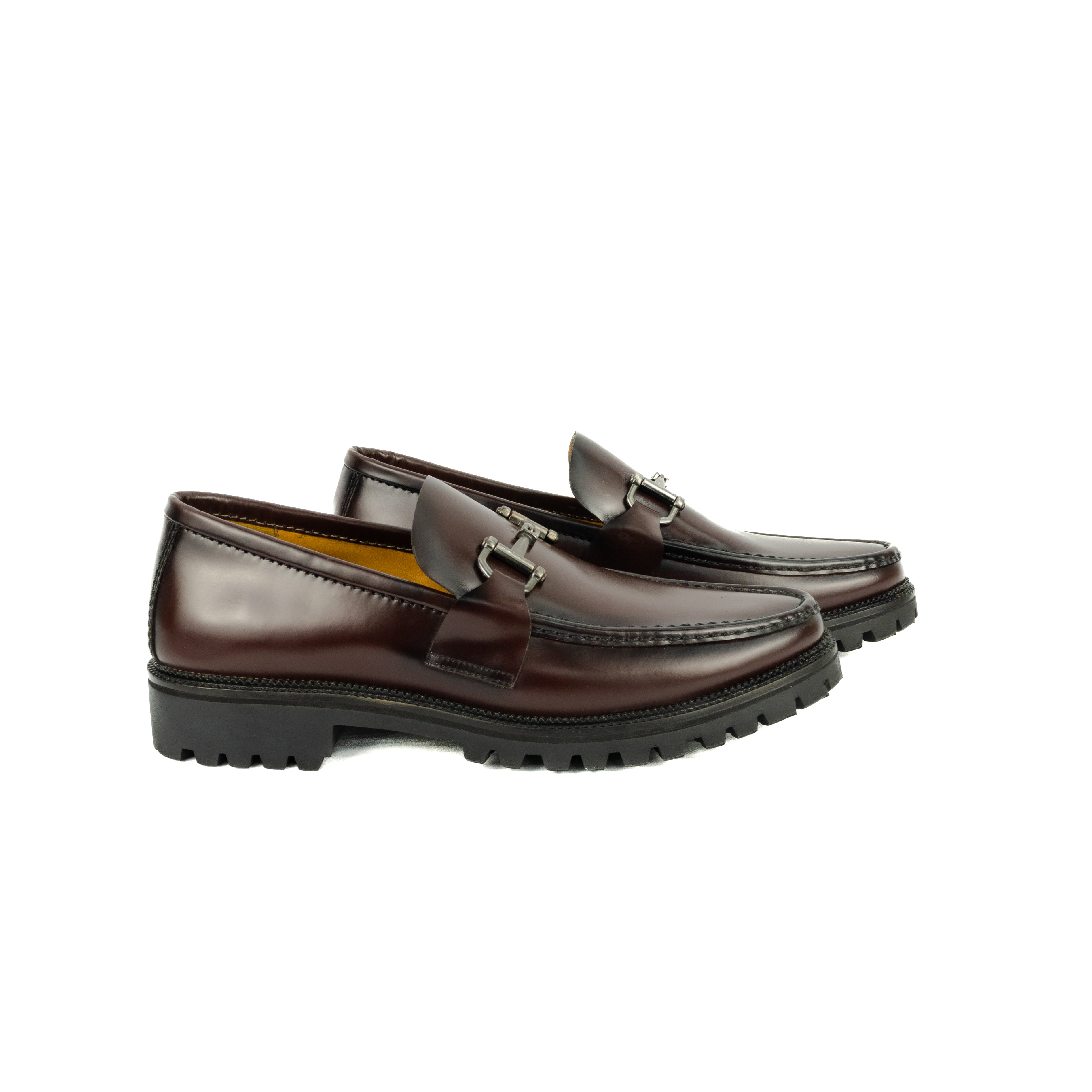Mocassim Casual Guilherme Solado Tratorado - cor vinho fumê