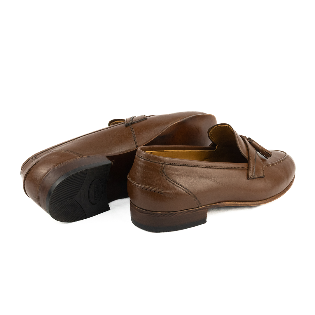 ÚLTIMO PAR TAMANHO 38,5 Tassel Loafer Enrico - cor havana