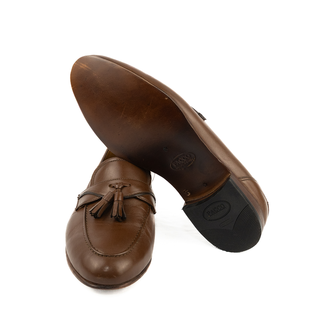 ÚLTIMO PAR TAMANHO 38,5 Tassel Loafer Enrico - cor havana