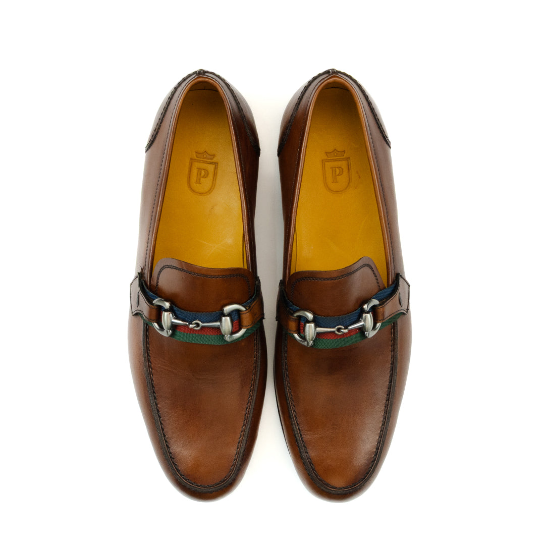 Mocassim estilo Italiano Luca cor artesanal chocolate