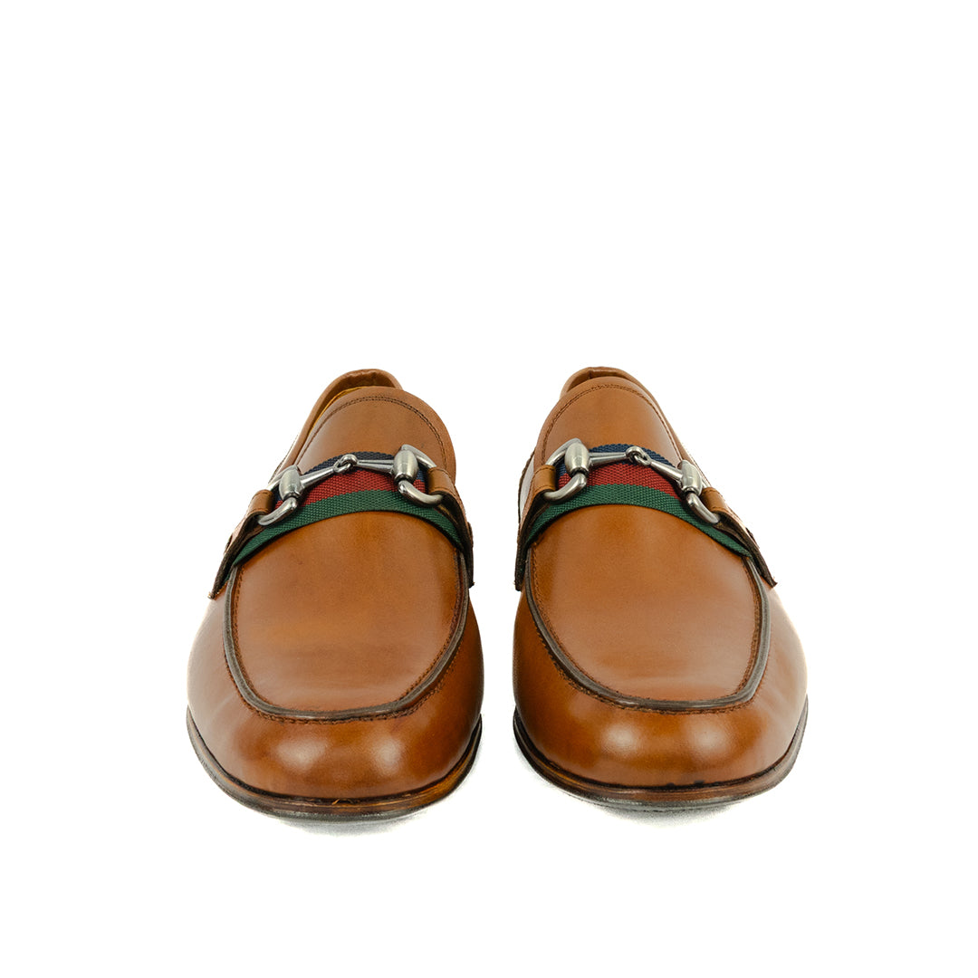 Mocassim estilo Italiano Luca cor artesanal havana