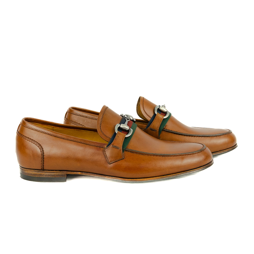 Mocassim estilo Italiano Luca cor artesanal havana