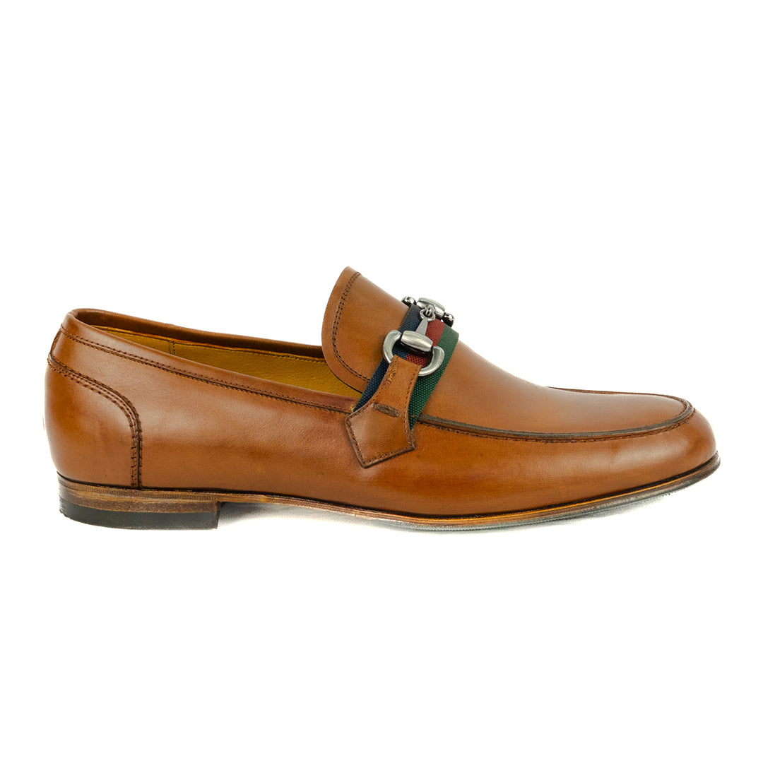 Mocassim estilo Italiano Luca cor artesanal havana