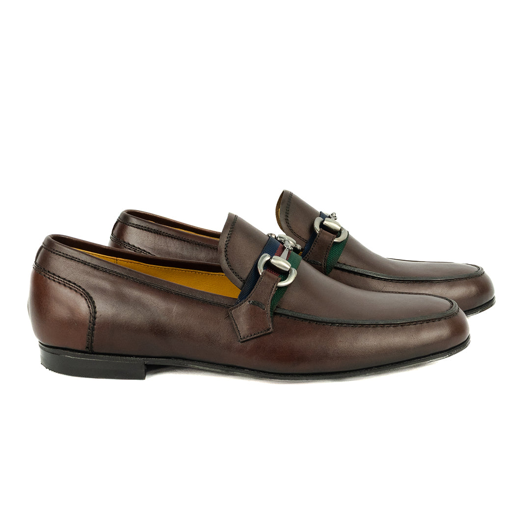 Mocassim estilo italiano Luca cor artesanal vinho