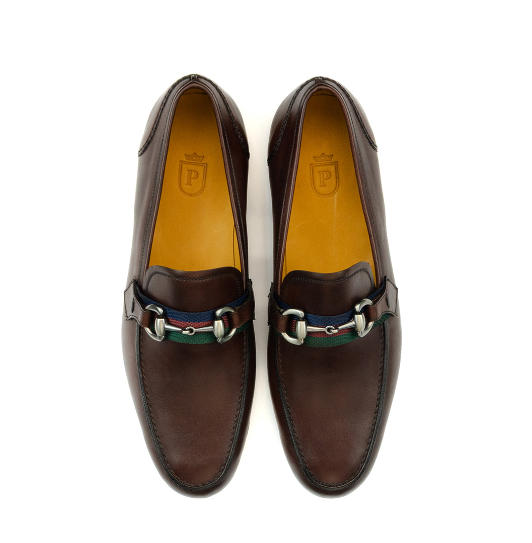 Mocassim estilo italiano Luca cor artesanal vinho