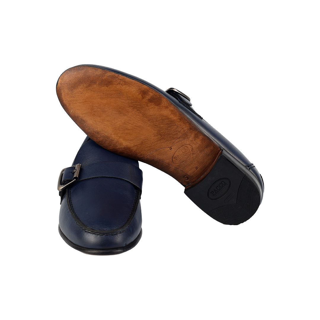 Moccasin Argentinian Juan - navy blue color