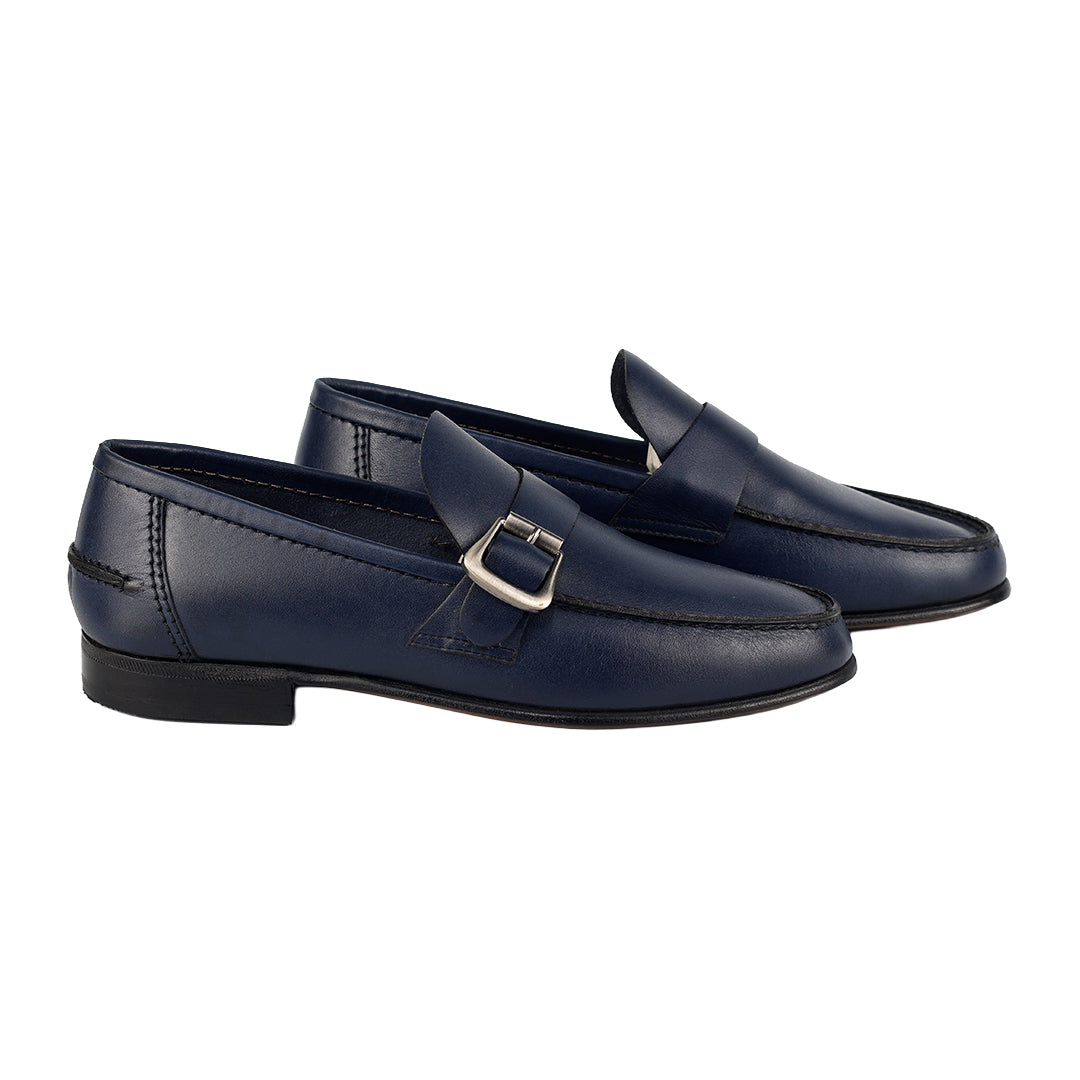 Moccasin Argentinian Juan - navy blue color