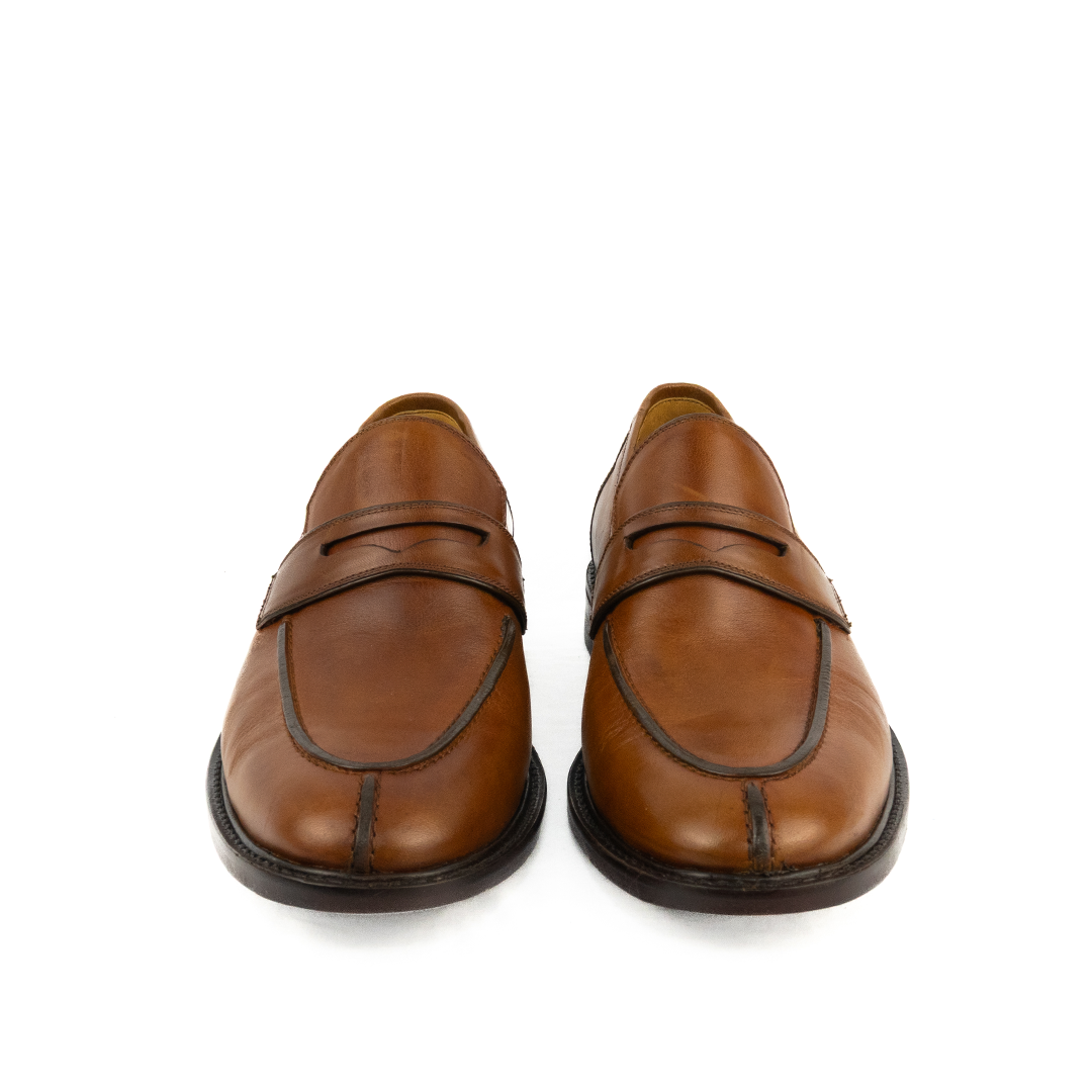 ÚLTIMO PAR TAMANHO 40 Clássico Loafer - cor artesanal havana
