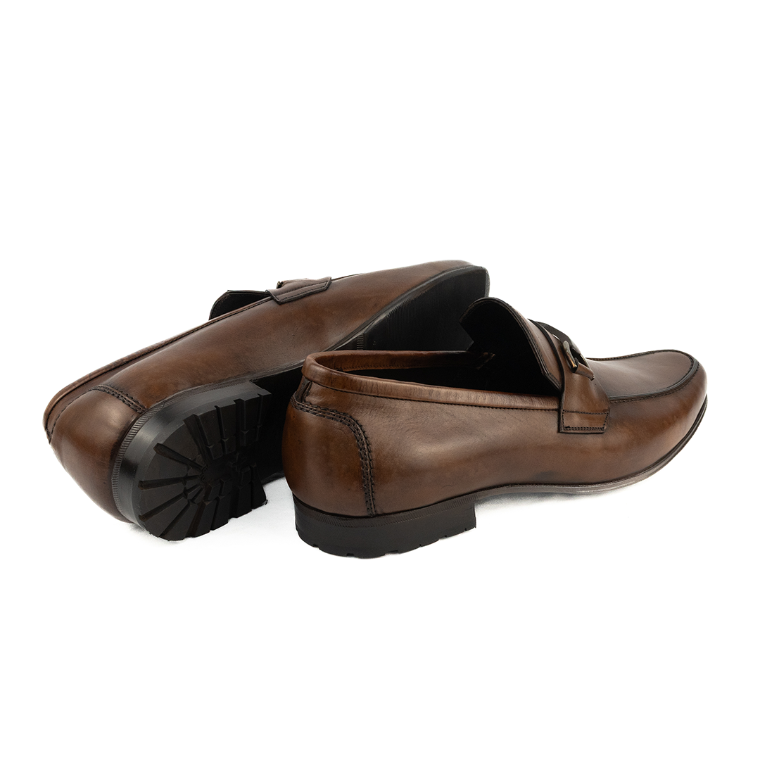 ÚLTIMO PAR TAMANHO 45 Loafer Luigi - cor artesanal mogno