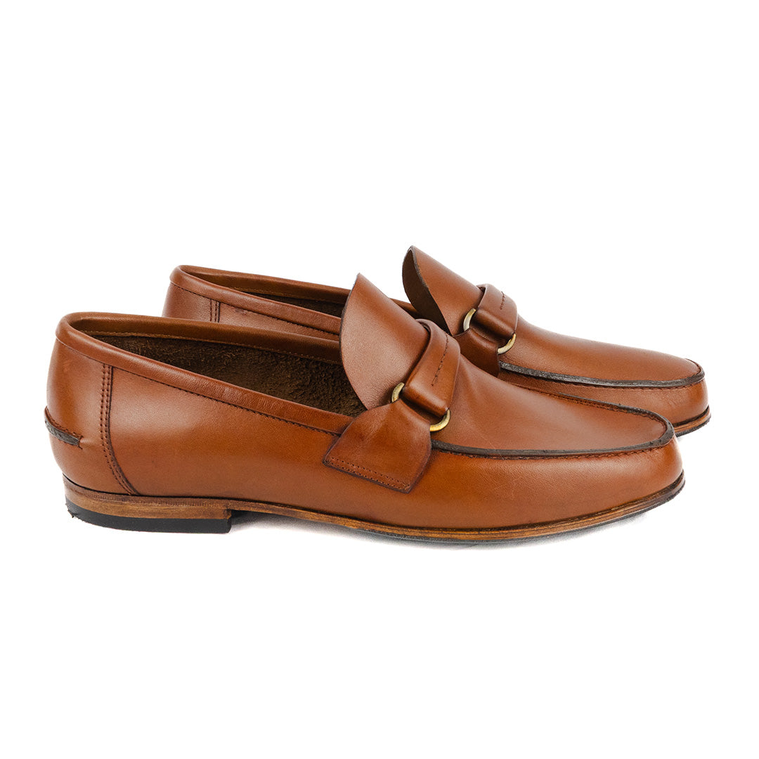 Mocassim Argentino Diego de extremo conforto cor havana