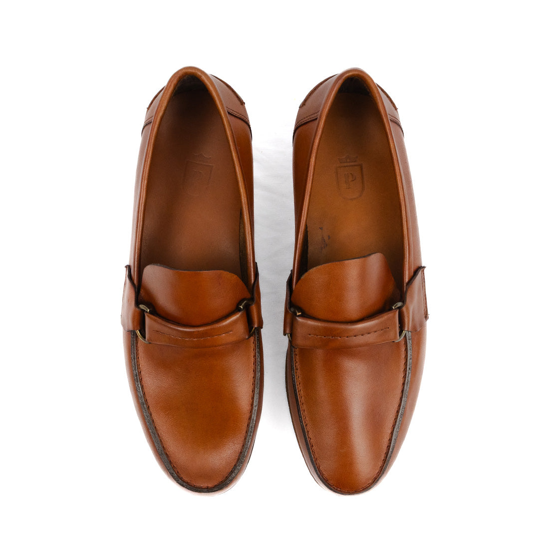 Mocassim Argentino Diego de extremo conforto cor havana