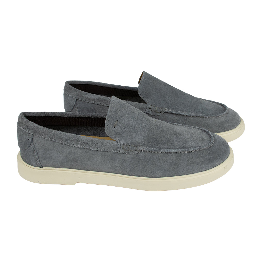 Mocassim Casual em camurça - cor cinza