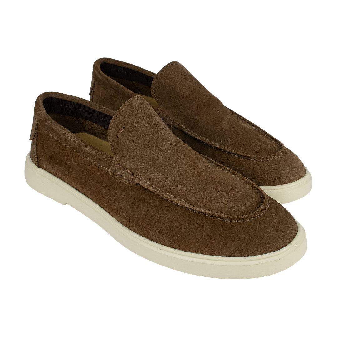 Mocassim Casual em camurça - cor pecan
