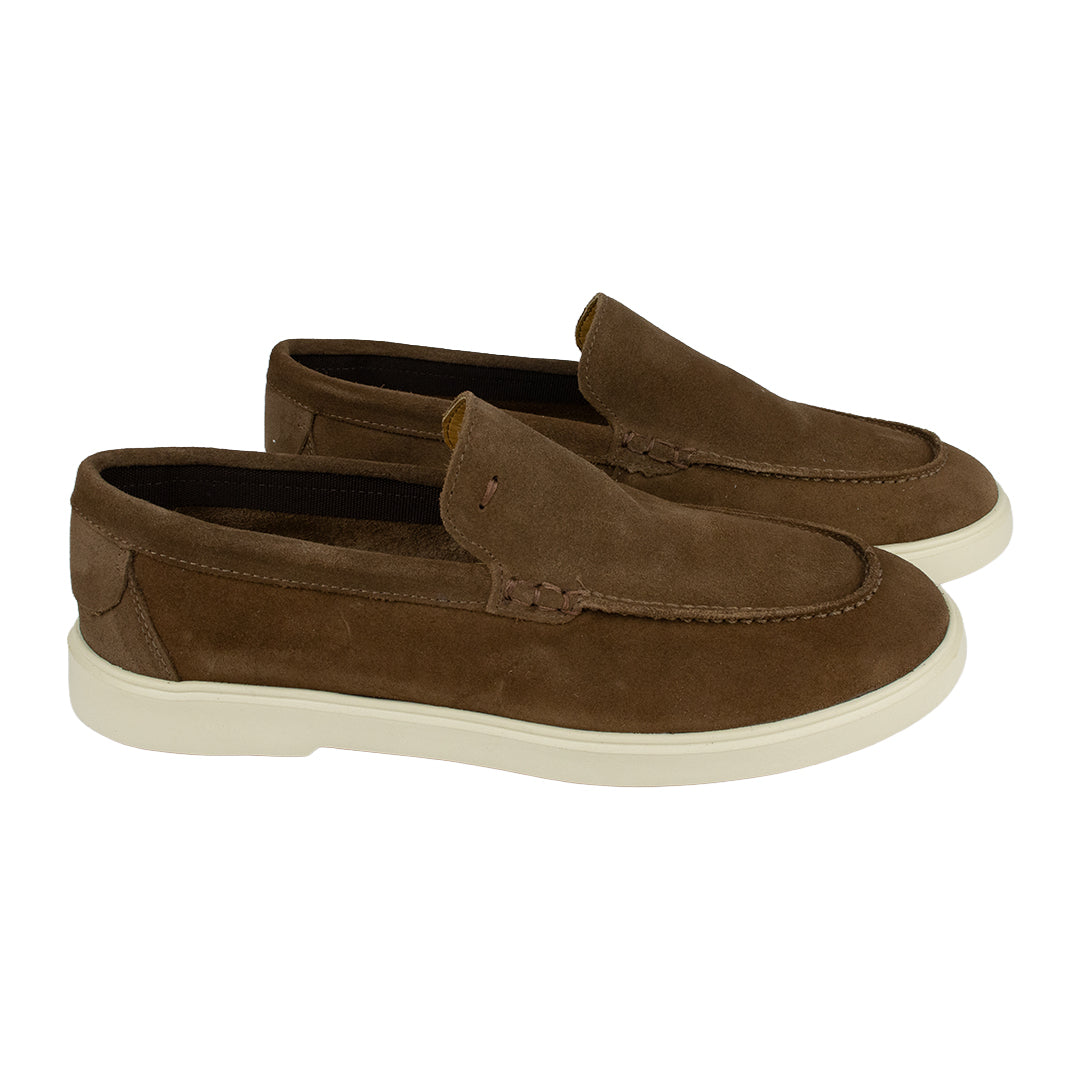 Mocassim Casual em camurça - cor pecan