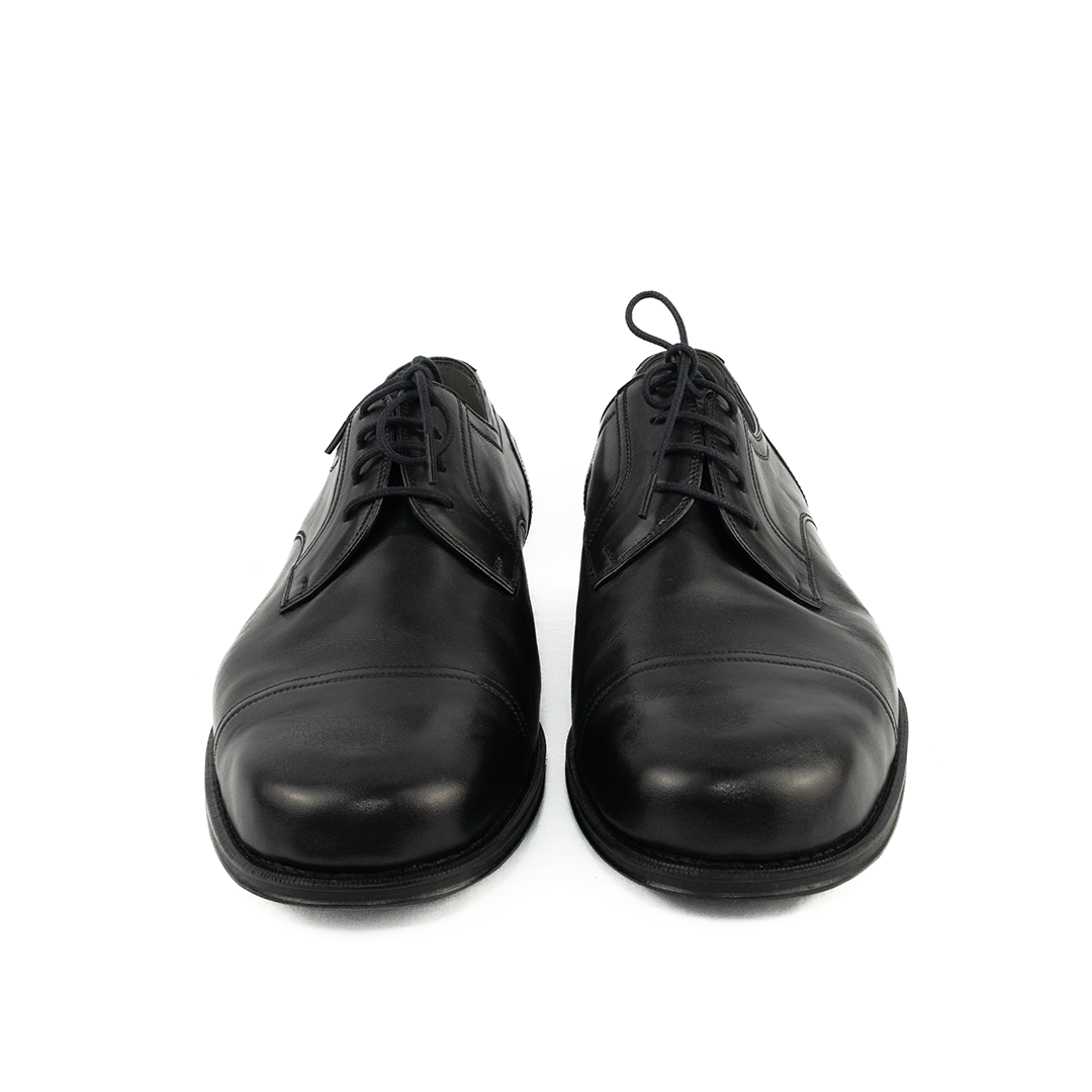 ÚLTIMO PAR TAMANHO 45 Derby forma arredondada e larga - cor preto