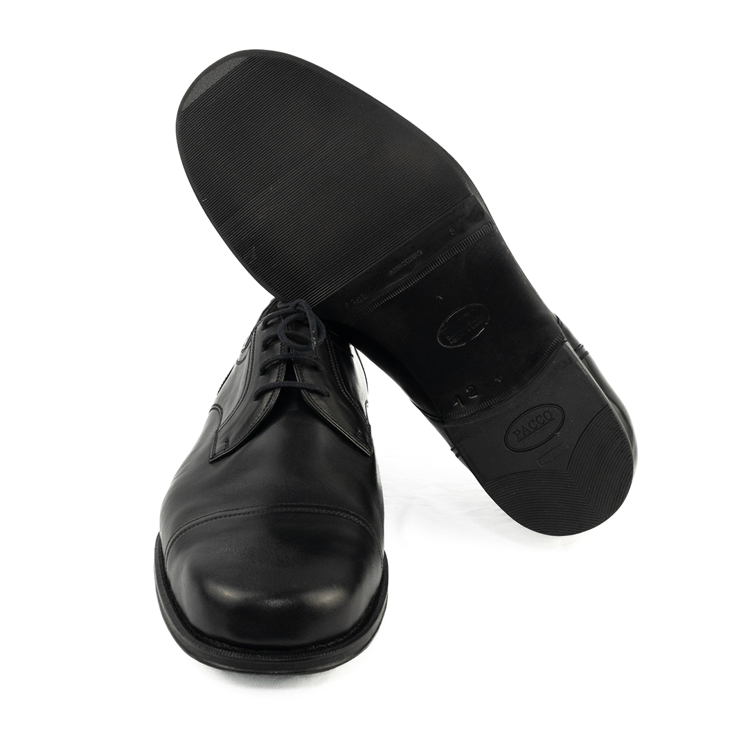 ÚLTIMO PAR TAMANHO 45 Derby forma arredondada e larga - cor preto