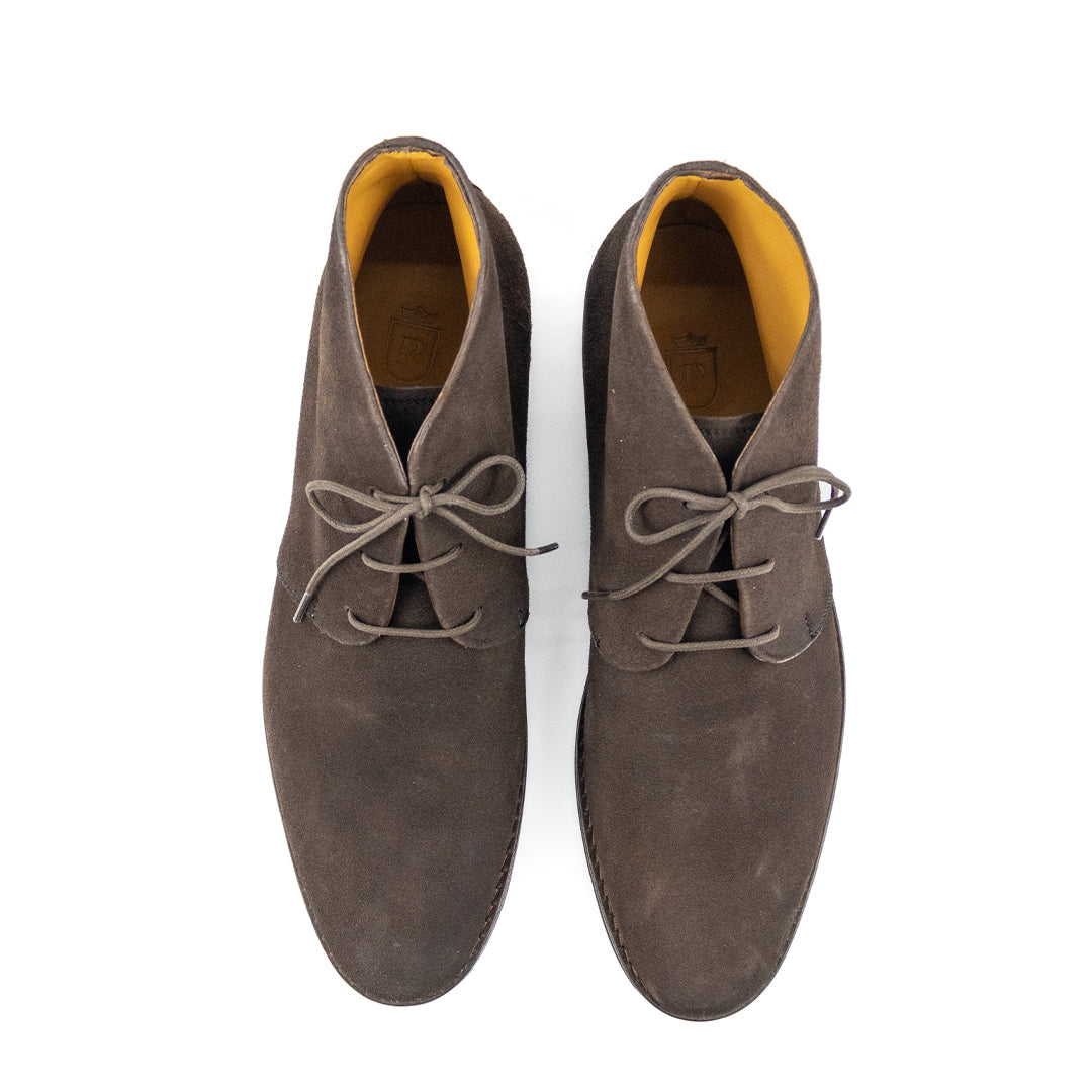 Bota Chukka Liverpool em camurça cor marrom café