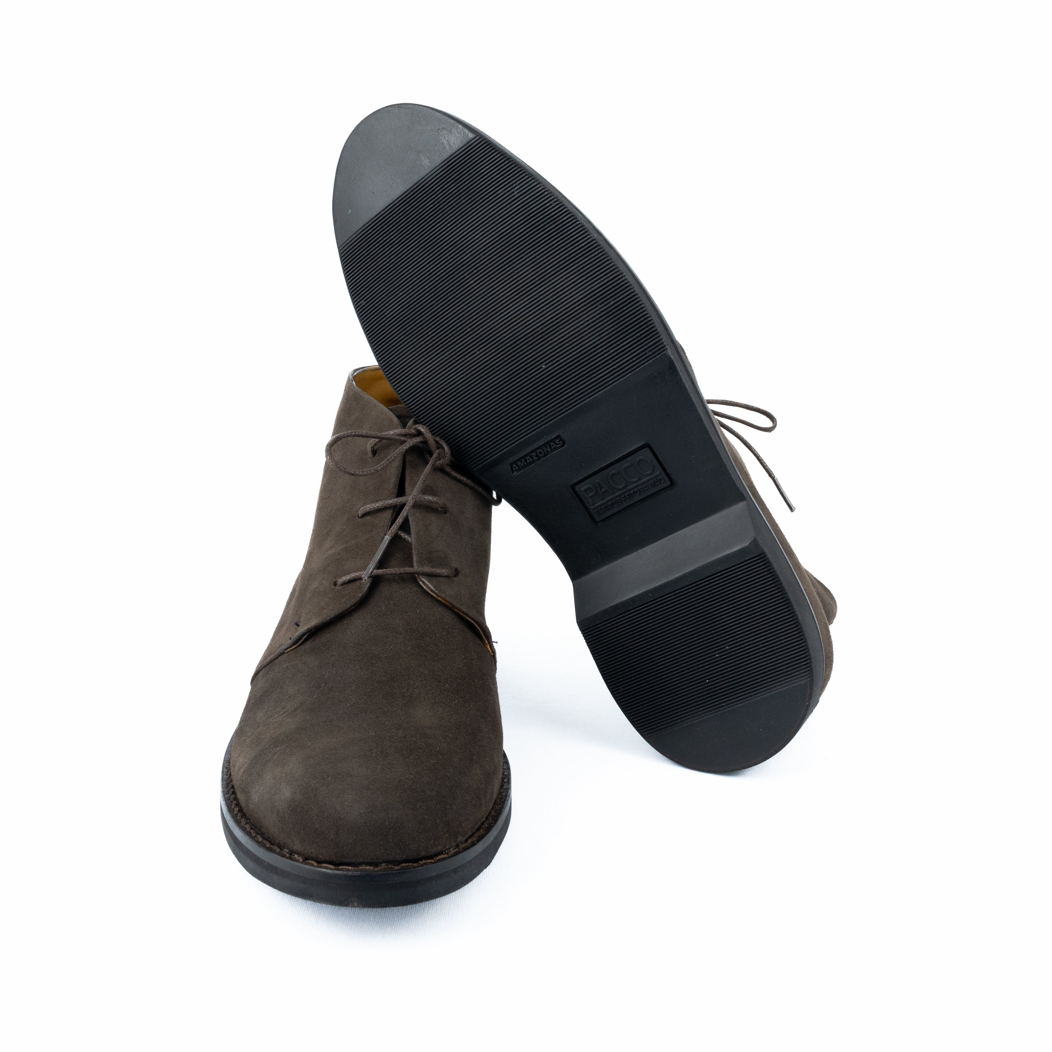 ÚLTIMO PAR TAMANHO 41 - Bota Chukka Liverpool em camurça cor marrom café