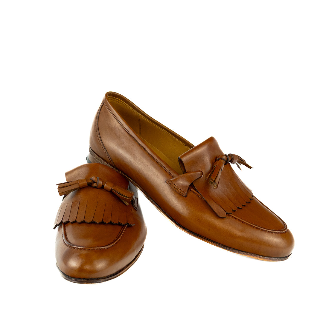 Tassel Loafer Kiltie Benjamin - cor Artesanal Havana