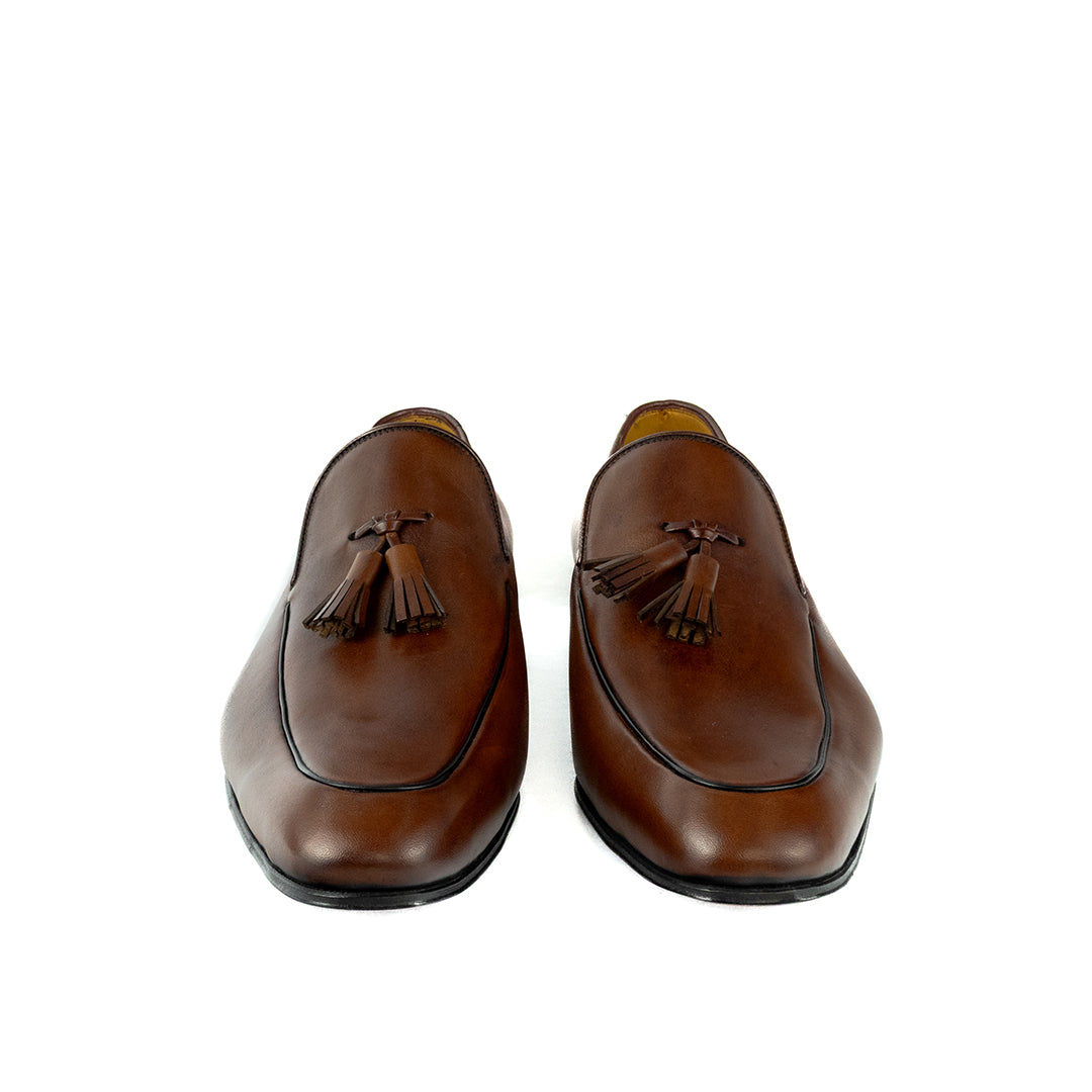 Tassel Loafer Lorenzo criação exclusiva Pacco - cor Artesanal Chocolate