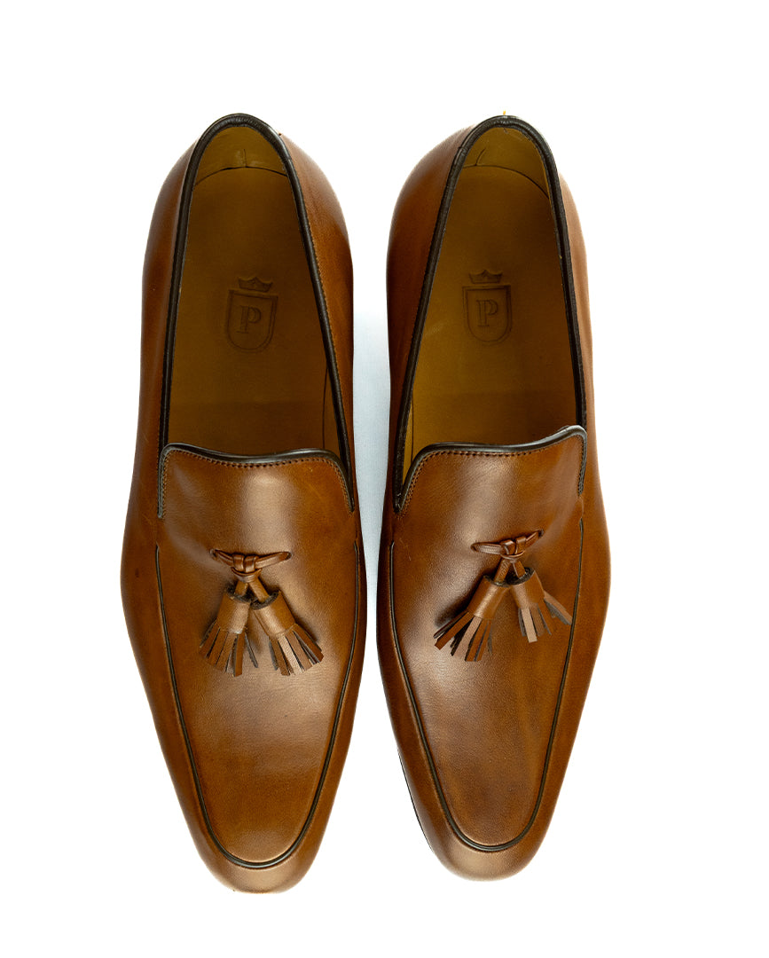 Tassel Loafer Lorenzo criação exclusiva Pacco - cor Artesanal Havana