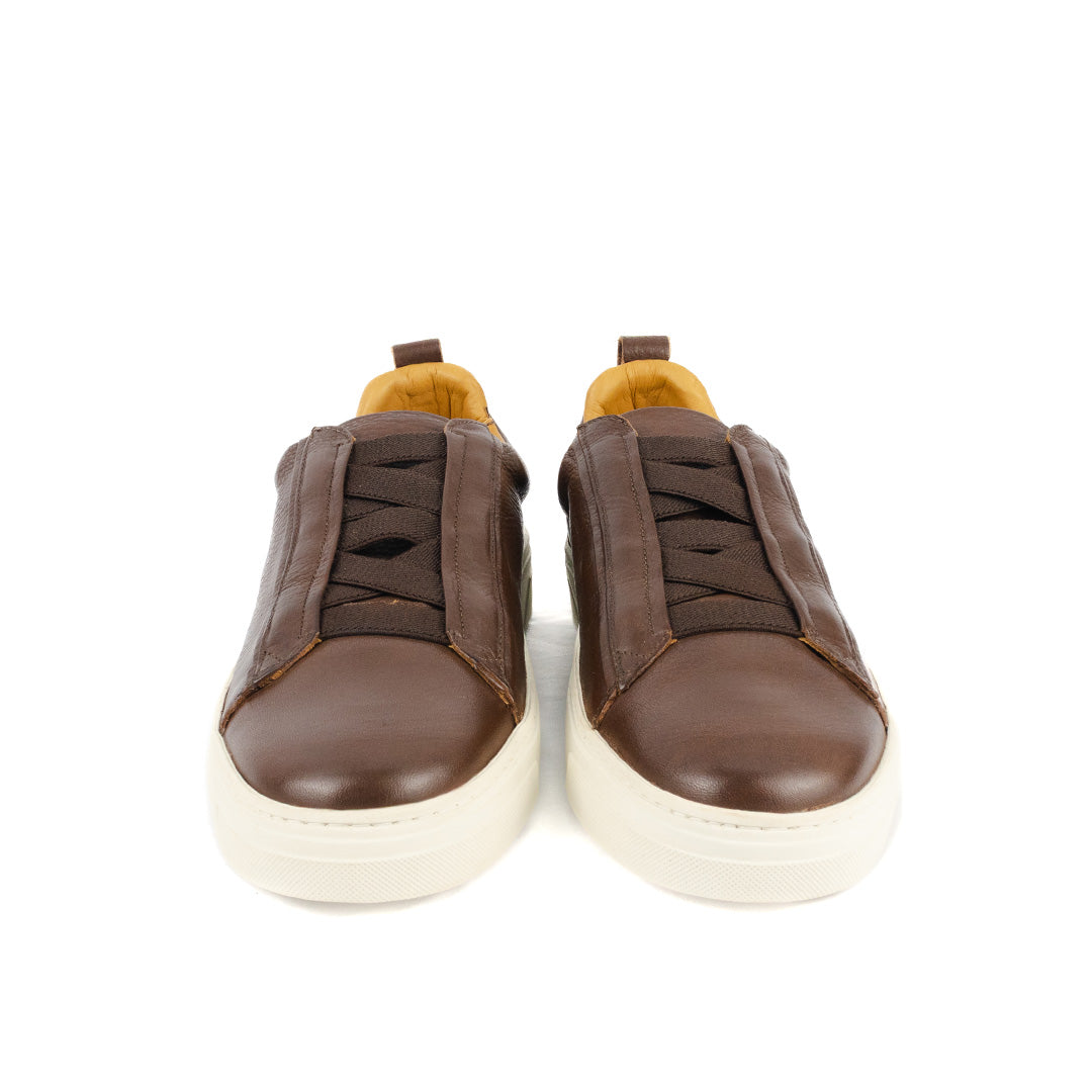 Sapatênis estilo italiano cor pinhão