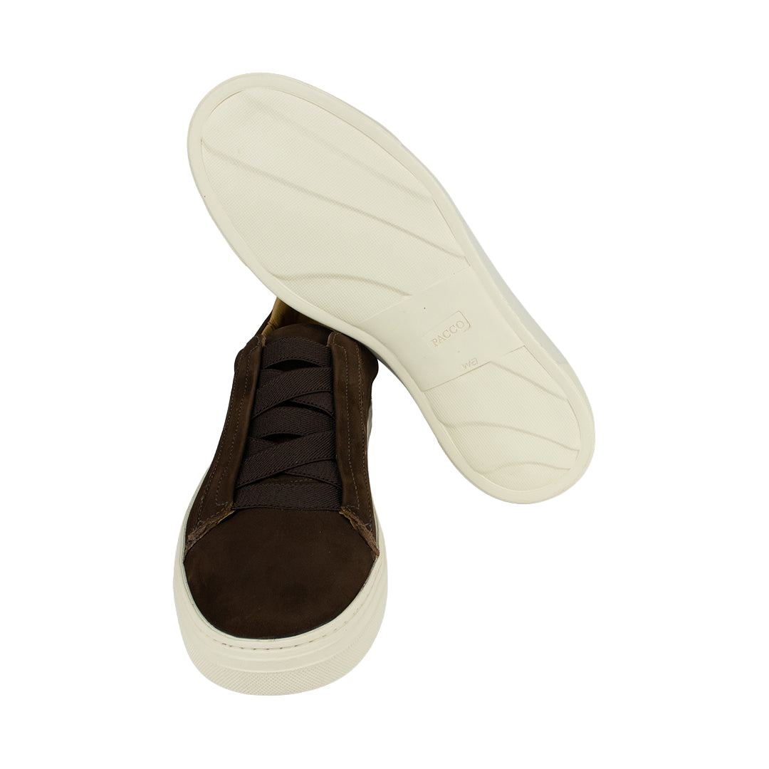 Sapatênis estilo Italiano em chamoa - cor marrom