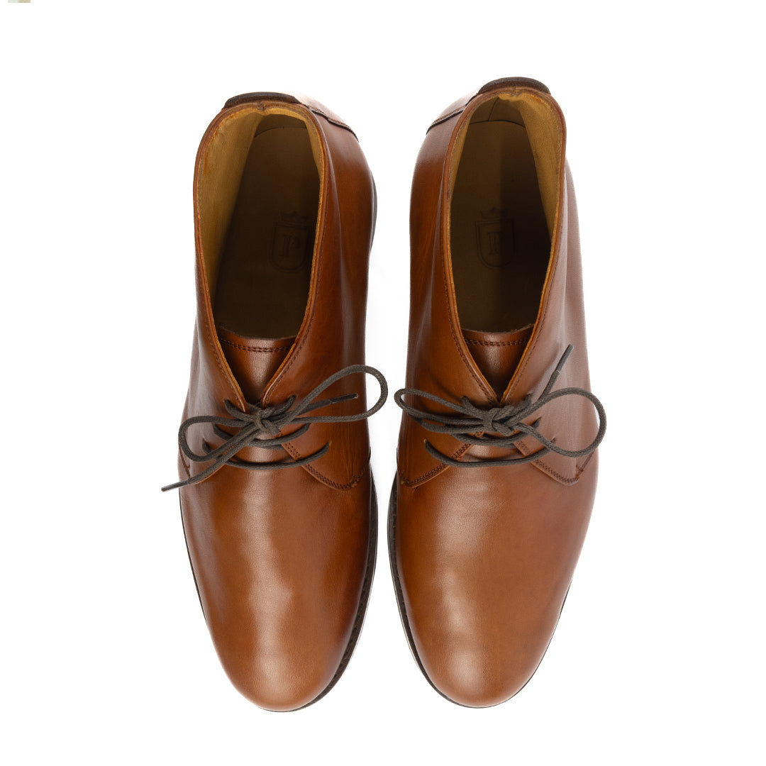 Bota Chukka Liverpool de extremo conforto cor havana