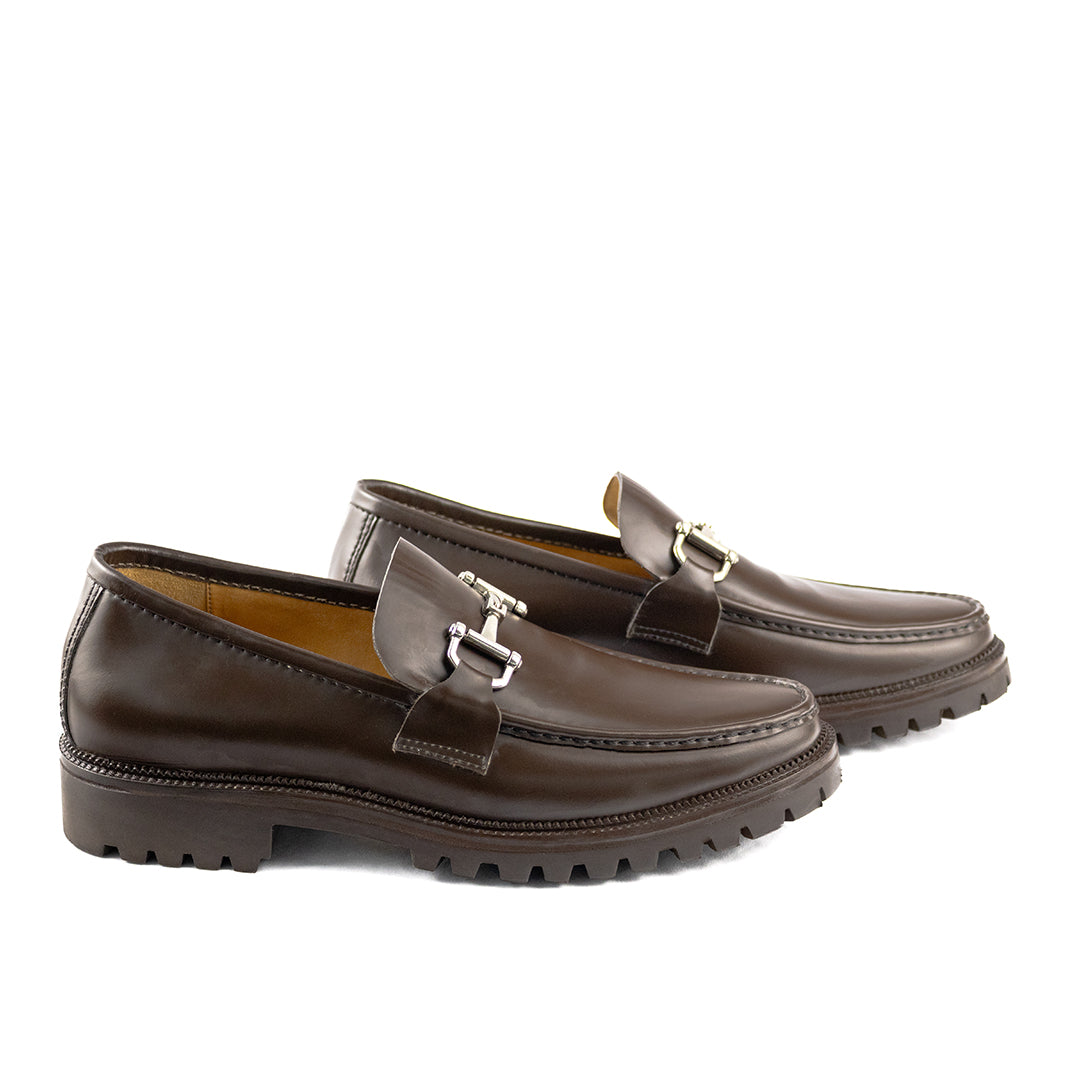 Mocassim Casual Guilherme Solado Tratorado e cor marrom café