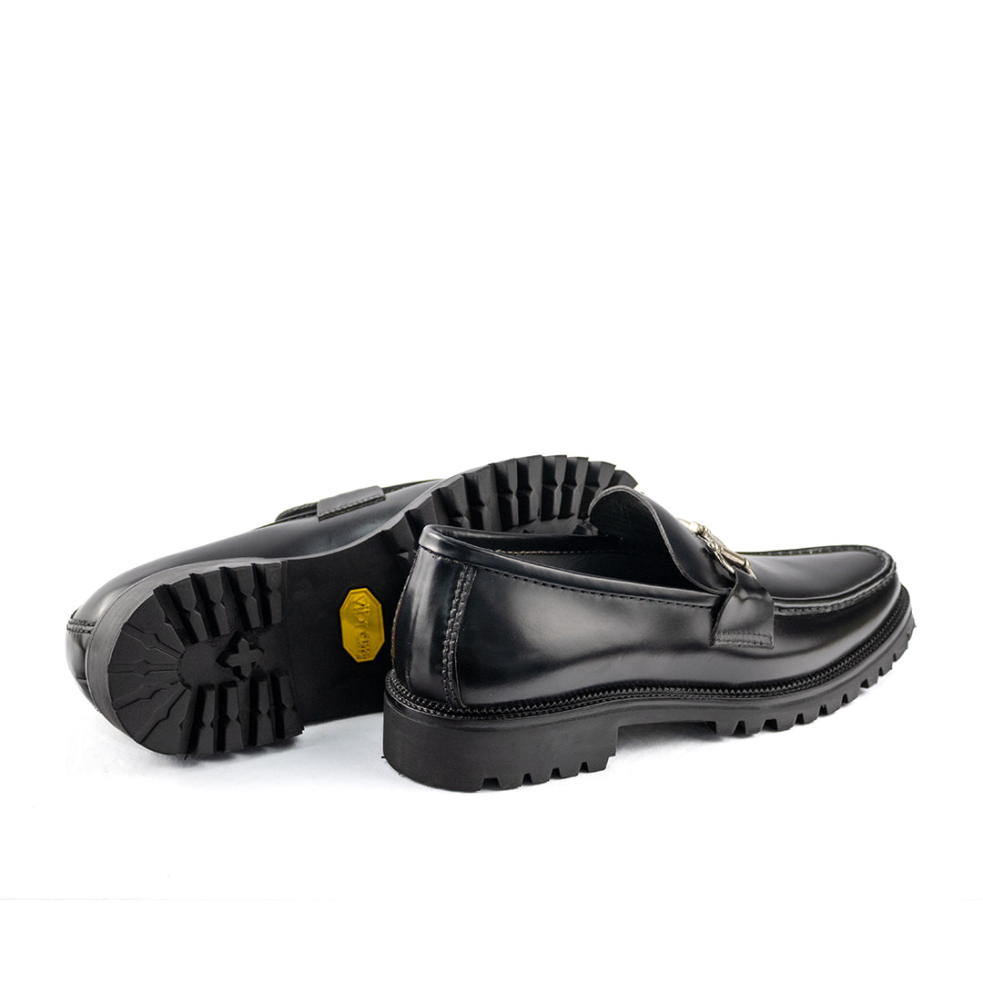 Mocassim Casual Guilherme Solado Tratorado cor preto