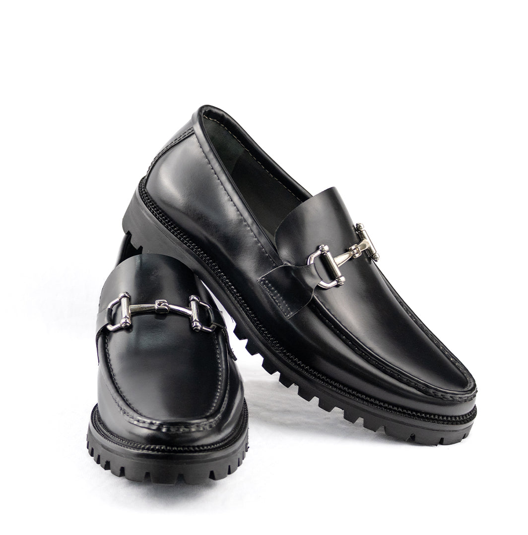 Mocassim Casual Guilherme Solado Tratorado cor preto