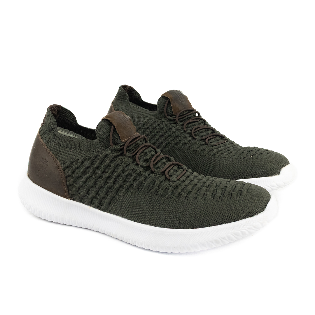 ÚLTIMO PAR TAMANHO 38 Sapatênis Knit cor - Verde Militar