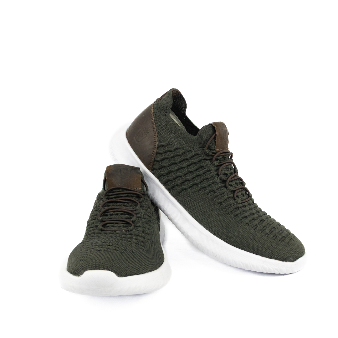 ÚLTIMO PAR TAMANHO 38 Sapatênis Knit cor - Verde Militar