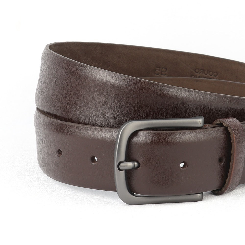Basic Social Belt width 3.5 CM, color Coffee Brown