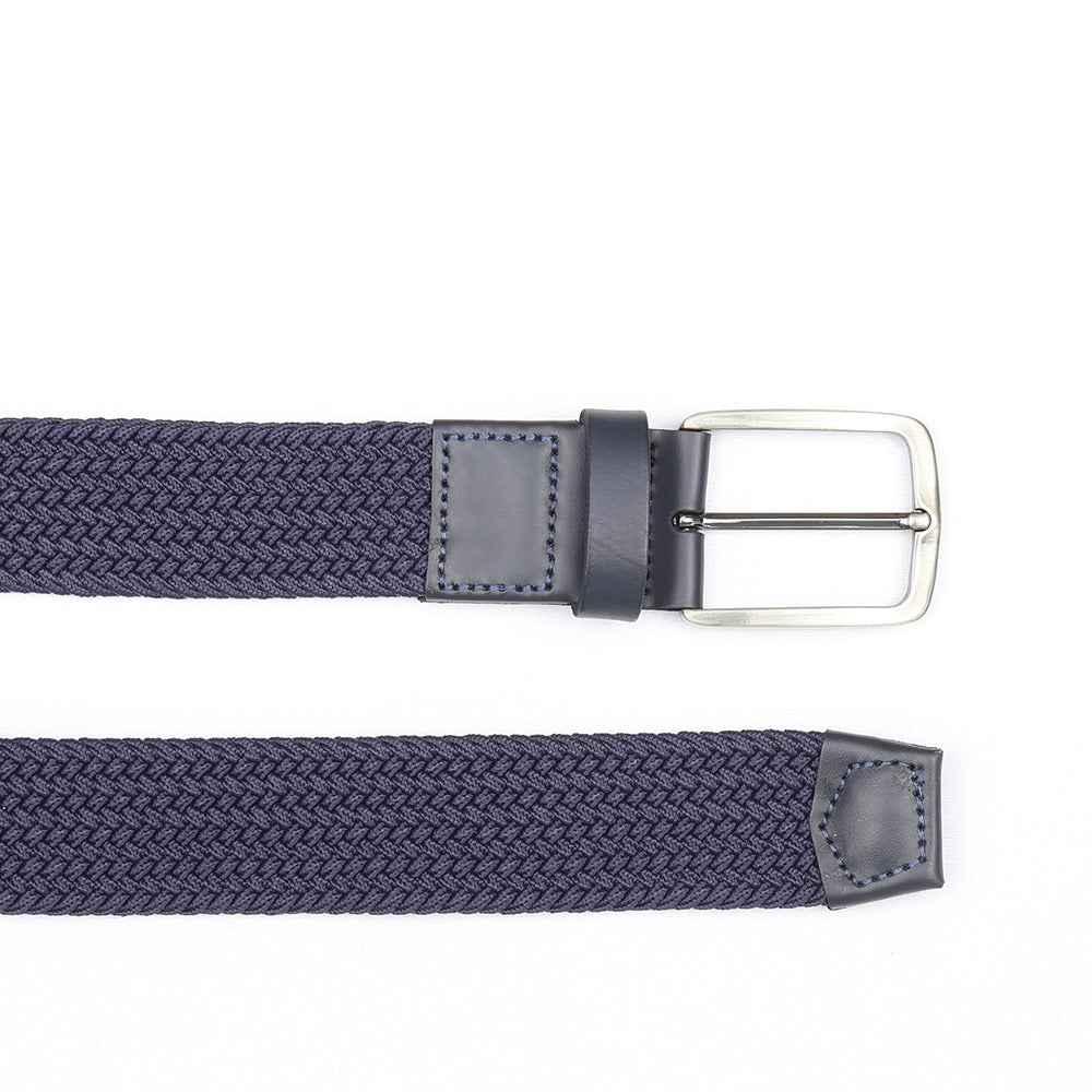 Turim Sports Belt - Braided with Italian Elastic, Blue