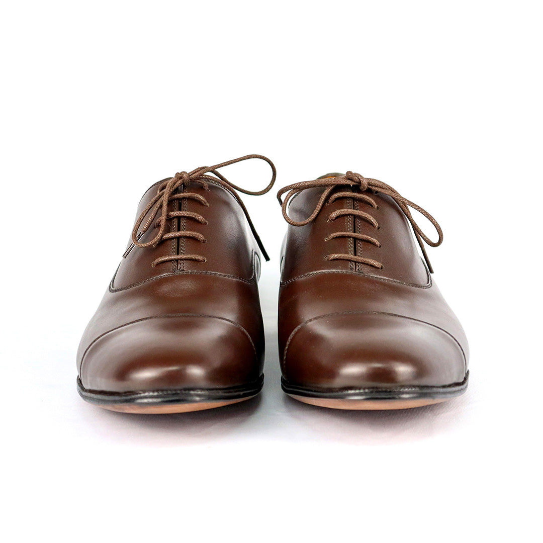 Oxford Cap Toe Matteo em Cromo Alemão cor marrom café