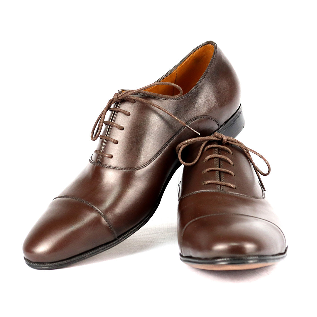 Oxford Cap Toe Matteo em Cromo Alemão cor marrom café