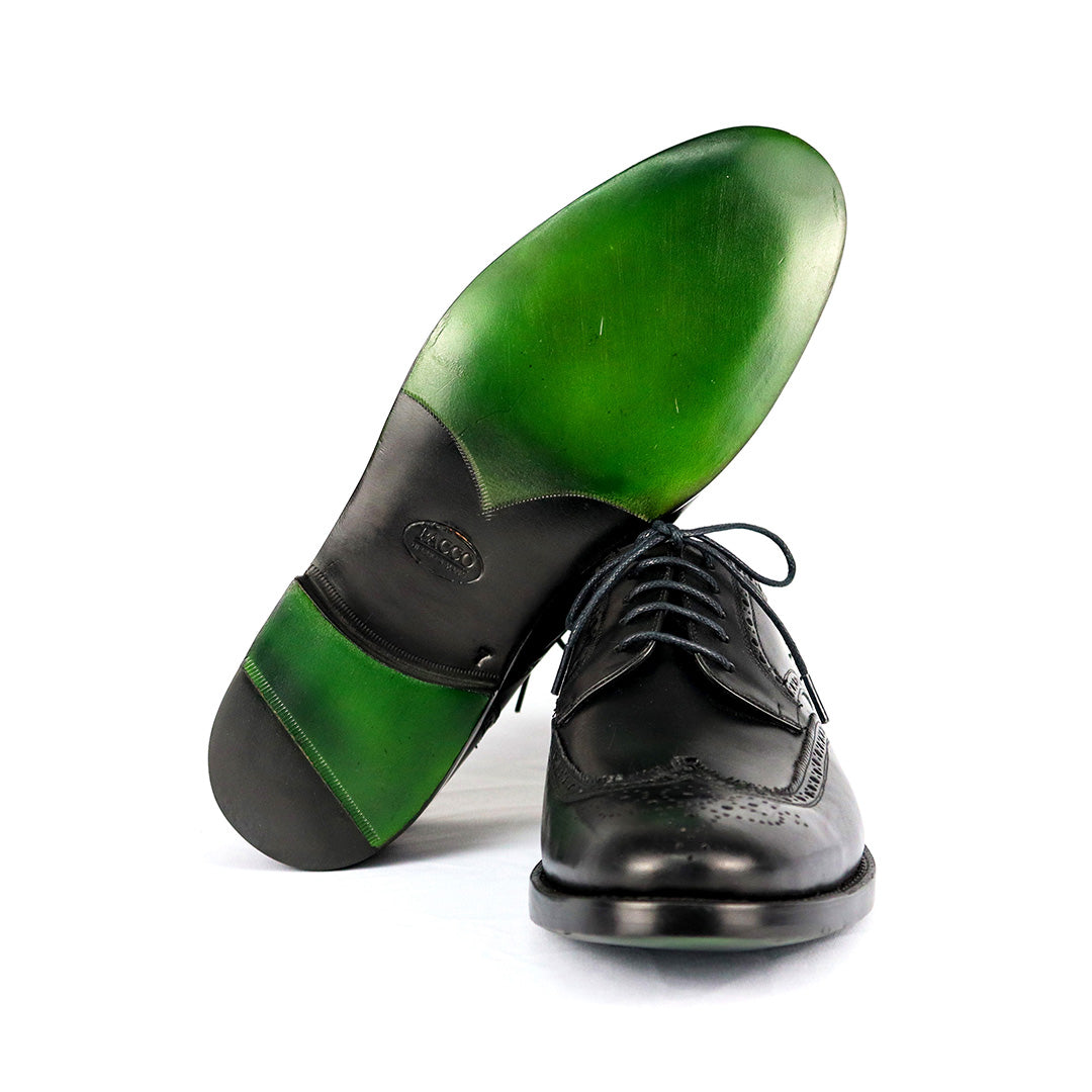 Derby Brogue - Wellington Doble Suela Negro