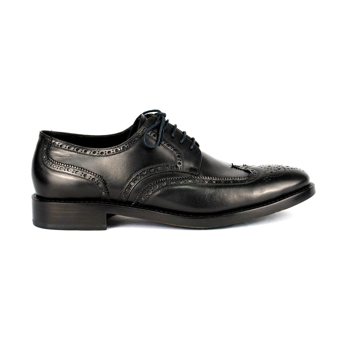 Derby Brogue Wellington em Cromo Alemão e Solado Duplo