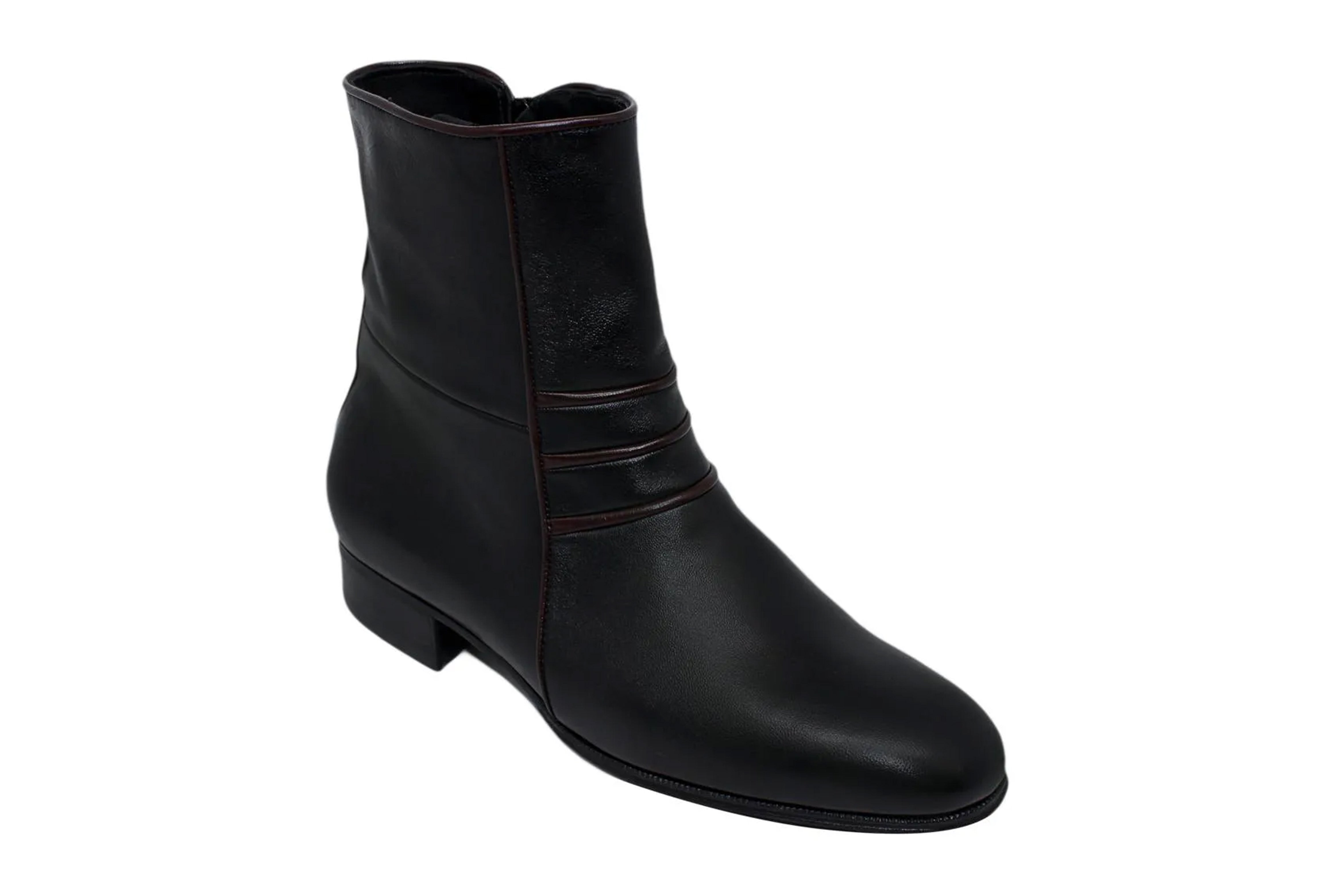Bota Social de zíper lateral - Verona cor Preto