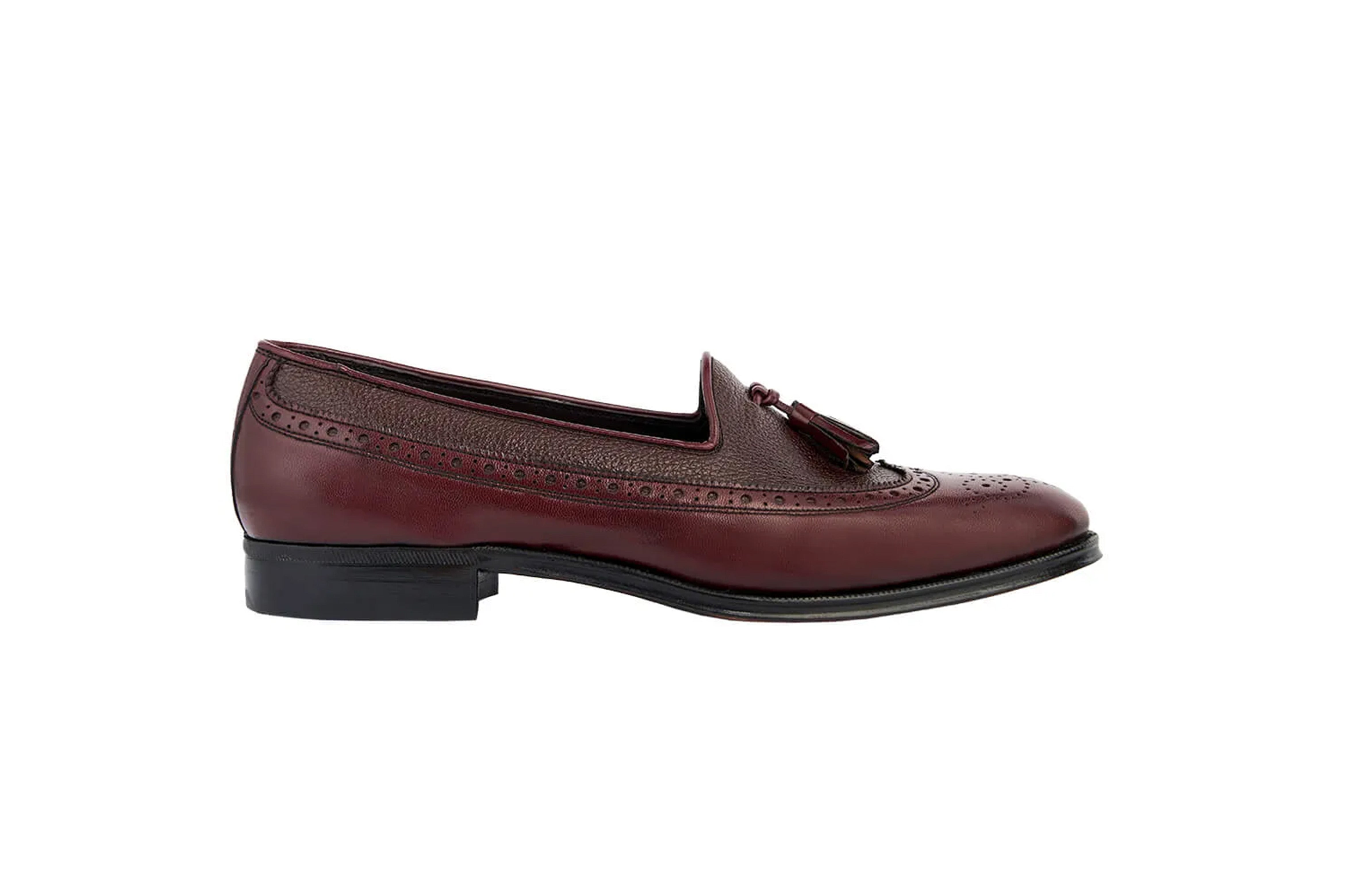 Brogue Longwing Tassel - Scott cor Vinho e Pinhão