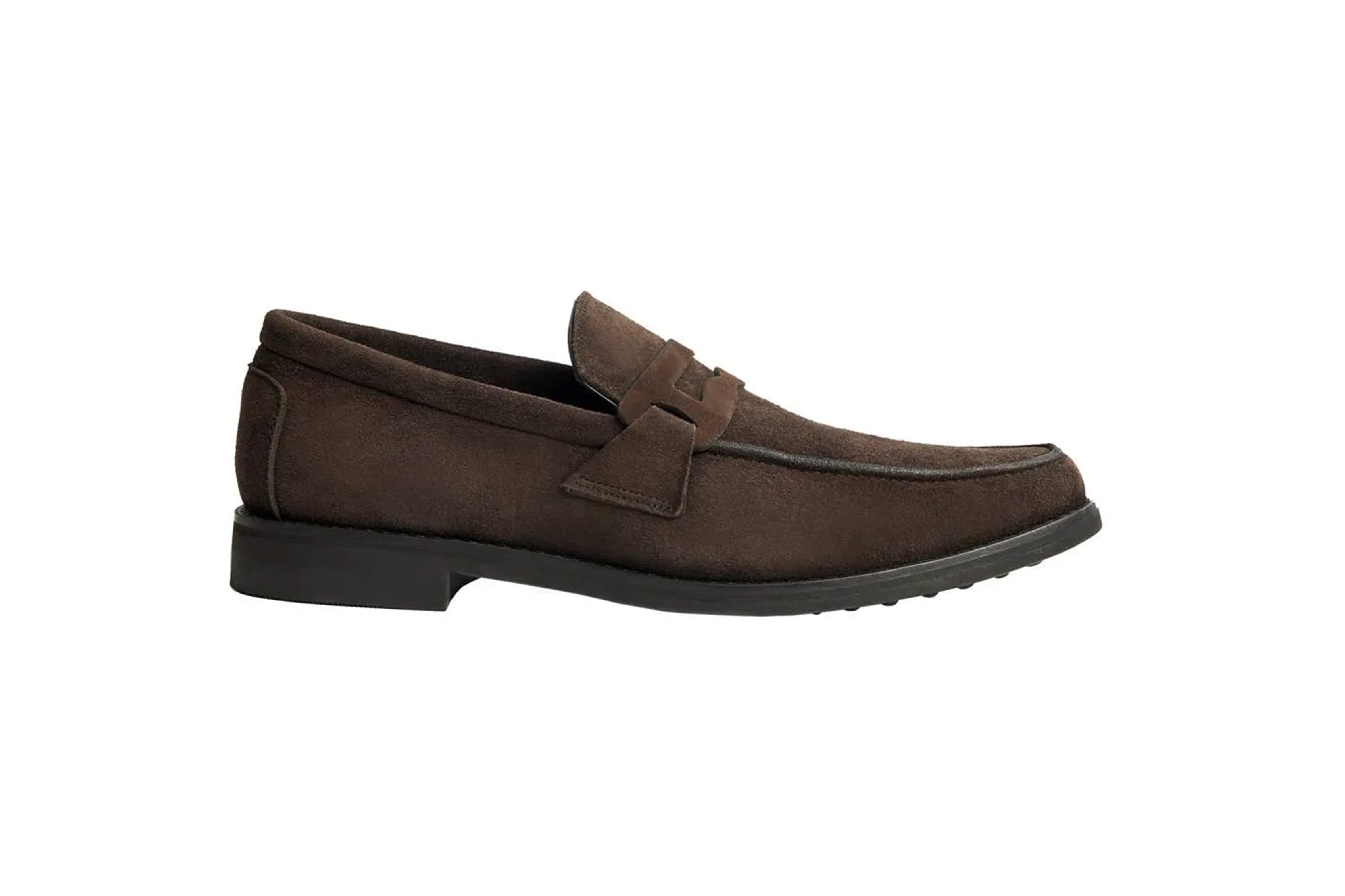 Mocassim Loafer - Zaragoza Camurça cor Marrom Café